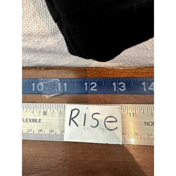 Chico's Black Pull On Woman's Trousers Size 2 minimal stretch office - Picture 6 of 16